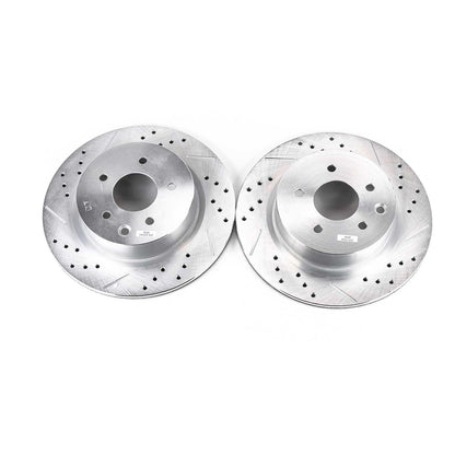 PowerStop Power Stop 08-12 Infiniti EX35 Rear Evolution Drilled & Slotted Rotors - Pair JBR1144XPR
