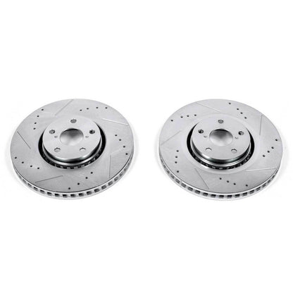 PowerStop Power Stop 07-11 Lexus GS350 Front Evolution Drilled & Slotted Rotors - Pair JBR1150XPR
