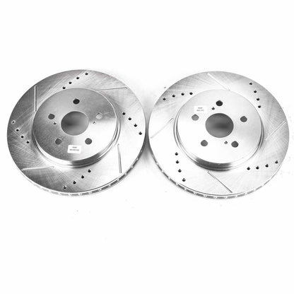 PowerStop Power Stop 04-06 Lexus RX330 Front Evolution Drilled & Slotted Rotors - Pair JBR1152XPR