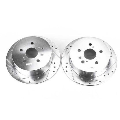 PowerStop Power Stop 04-06 Lexus RX330 Rear Evolution Drilled & Slotted Rotors - Pair JBR1153XPR