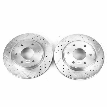 PowerStop Power Stop 05-06 Infiniti QX56 Front Evolution Drilled & Slotted Rotors - Pair JBR1161XPR