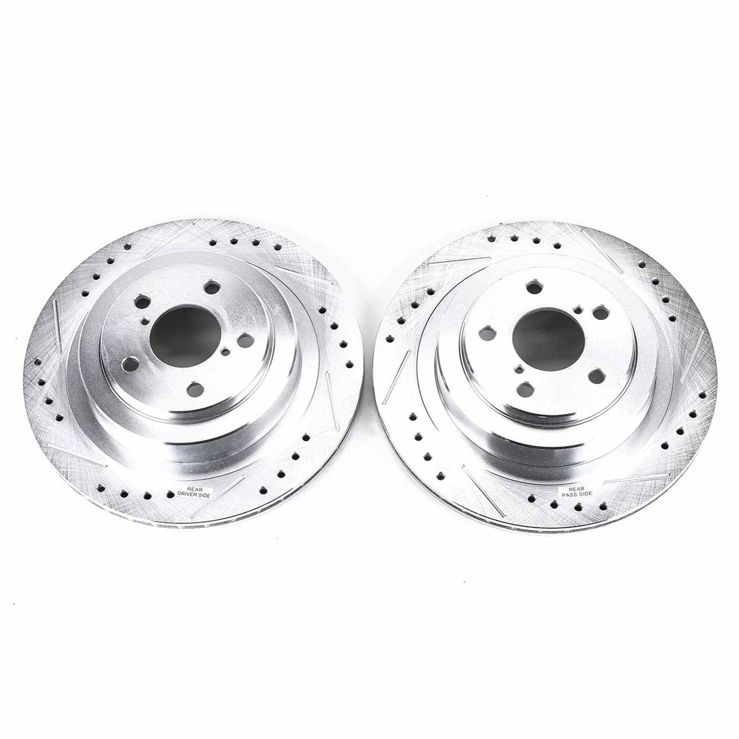 PowerStop Power Stop 06-07 Subaru Impreza Rear Evolution Drilled & Slotted Rotors - Pair JBR1163XPR