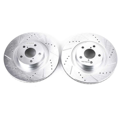 PowerStop Power Stop 13-16 Scion FR-S Front Evolution Drilled & Slotted Rotors - Pair JBR1165XPR