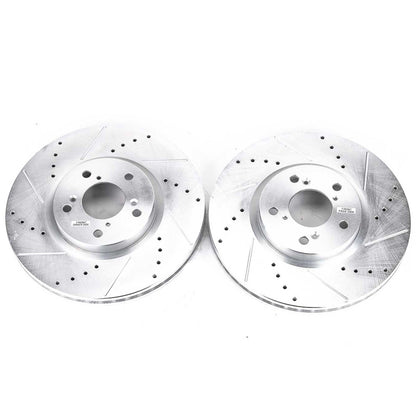 PowerStop Power Stop 07-13 Acura MDX Front Evolution Drilled & Slotted Rotors - Pair JBR1171XPR