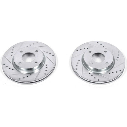 PowerStop Power Stop 09-14 Nissan Cube Front Evolution Drilled & Slotted Rotors - Pair JBR1191XPR