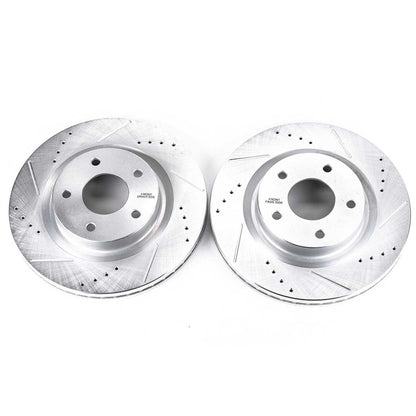 PowerStop Power Stop 07-13 Nissan Altima Front Evolution Drilled & Slotted Rotors - Pair JBR1196XPR