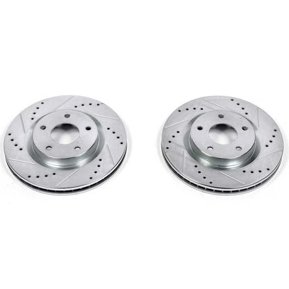 PowerStop Power Stop 08-13 Nissan Rogue Front Evolution Drilled & Slotted Rotors - Pair JBR1197XPR
