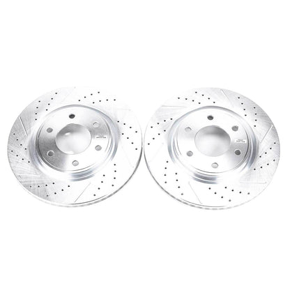 PowerStop Power Stop 08-10 Infiniti QX56 Front Evolution Drilled & Slotted Rotors - Pair JBR1199XPR
