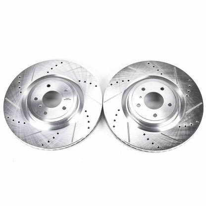 PowerStop Power Stop 09-13 Infiniti FX50 Front Evolution Drilled & Slotted Rotors - Pair JBR1300XPR