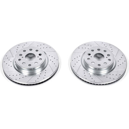 PowerStop Power Stop 07-17 Lexus LS460 Front Evolution Drilled & Slotted Rotors - Pair JBR1304XPR