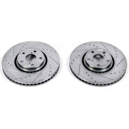 PowerStop Power Stop 07-11 Lexus GS350 Front Evolution Drilled & Slotted Rotors - Pair JBR1307XPR