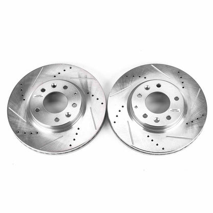 PowerStop Power Stop 07-12 Mazda CX-7 Front Evolution Drilled & Slotted Rotors - Pair JBR1314XPR