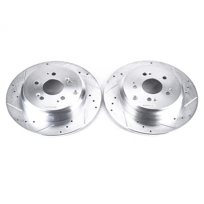 PowerStop Power Stop 07-13 Acura MDX Rear Evolution Drilled & Slotted Rotors - Pair JBR1332XPR