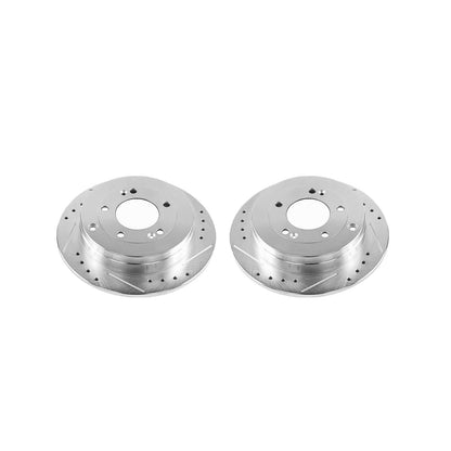 PowerStop Power Stop 06-09 Hyundai Azera Rear Evolution Drilled & Slotted Rotors - Pair JBR1335XPR