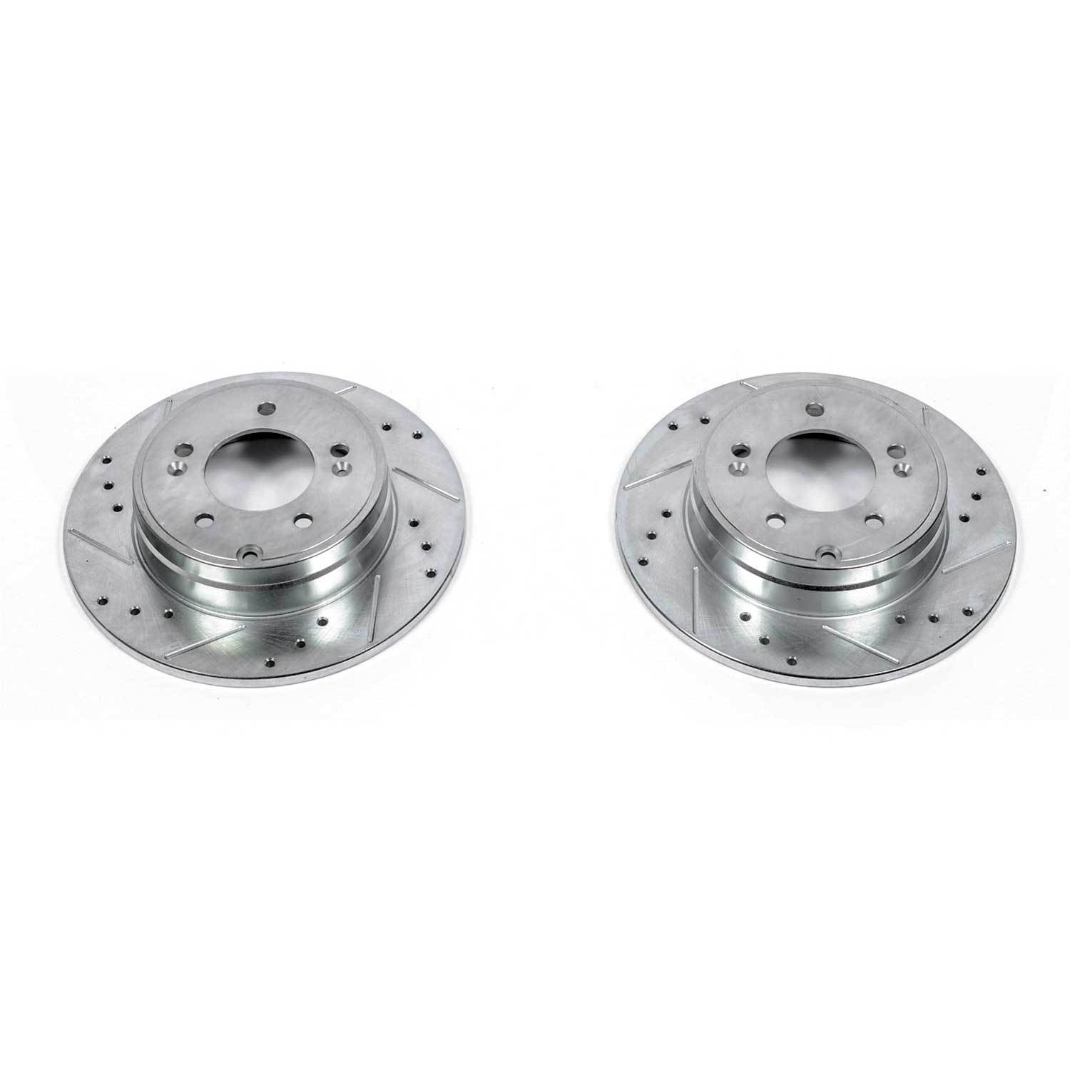 PowerStop Power Stop 09-17 Hyundai Azera Rear Evolution Drilled & Slotted Rotors - Pair JBR1337XPR