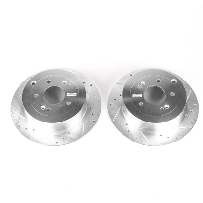 PowerStop Power Stop 07-09 Hyundai Santa Fe Rear Evolution Drilled & Slotted Rotors - Pair JBR1339XPR