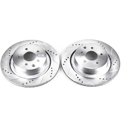 PowerStop Power Stop 07-08 Infiniti G35 Rear Evolution Drilled & Slotted Rotors - Pair JBR1340XPR