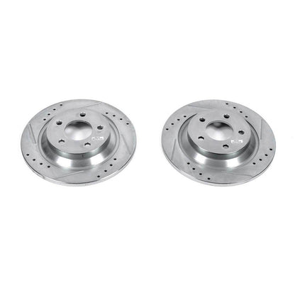 PowerStop Power Stop 06-10 Mazda 5 Rear Evolution Drilled & Slotted Rotors - Pair JBR1356XPR