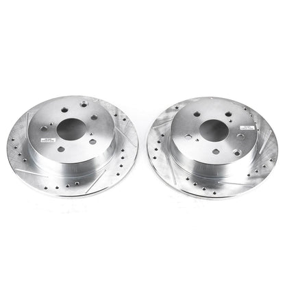 PowerStop Power Stop 09-10 Pontiac Vibe Rear Evolution Drilled & Slotted Rotors - Pair JBR1363XPR
