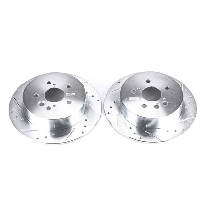 PowerStop Power Stop 04-05 Toyota RAV4 Rear Evolution Drilled & Slotted Rotors - Pair JBR1371XPR