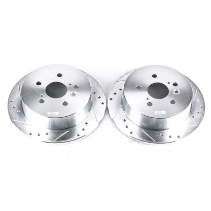 PowerStop Power Stop 04-10 Toyota Sienna Rear Evolution Drilled & Slotted Rotors - Pair JBR1372XPR