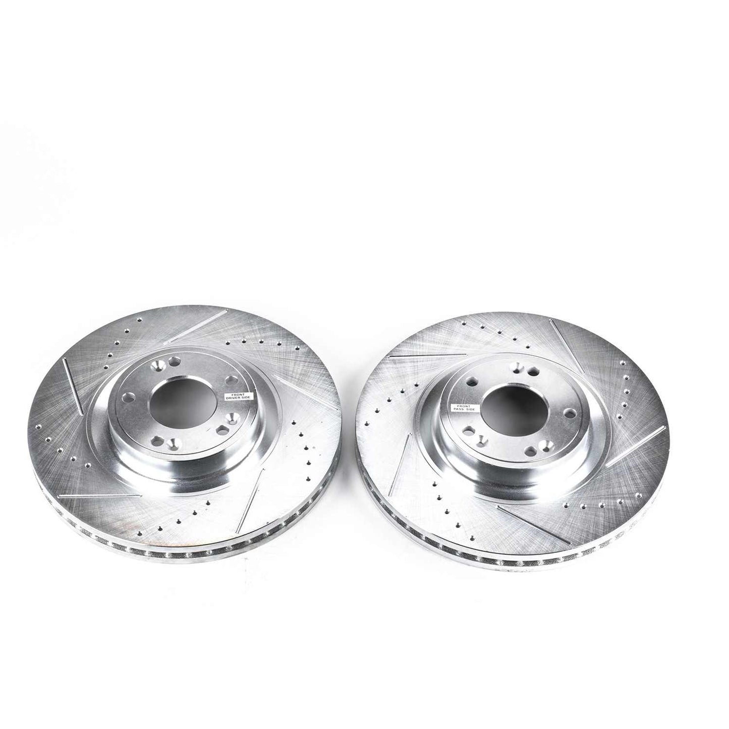 PowerStop Power Stop 09-14 Hyundai Genesis Front Evolution Drilled & Slotted Rotors - Pair JBR1375XPR