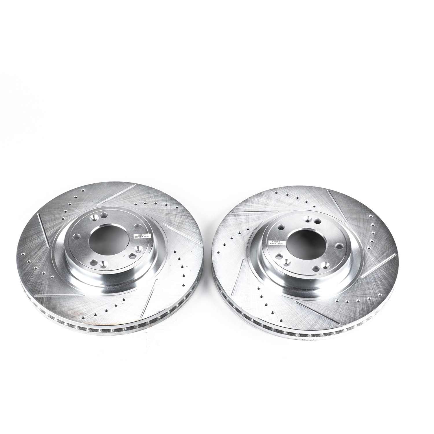 PowerStop Power Stop 09-14 Hyundai Genesis Front Evolution Drilled & Slotted Rotors - Pair JBR1375XPR