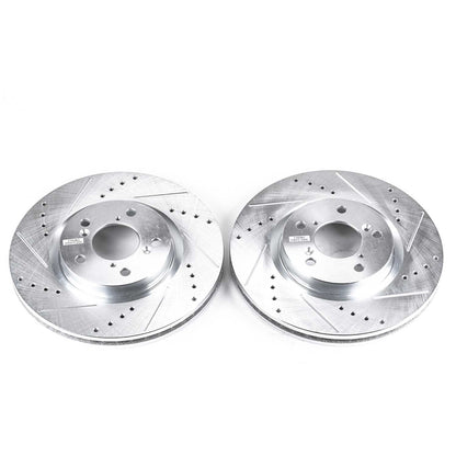 PowerStop Power Stop 09-14 Acura TL Front Evolution Drilled & Slotted Rotors - Pair JBR1383XPR
