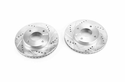 PowerStop Power Stop 09-11 Nissan Versa Front Evolution Drilled & Slotted Rotors - Pair JBR1387XPR