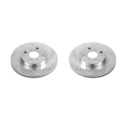 PowerStop Power Stop 2013 Scion iQ Front Evolution Drilled & Slotted Rotors - Pair JBR1388XPR