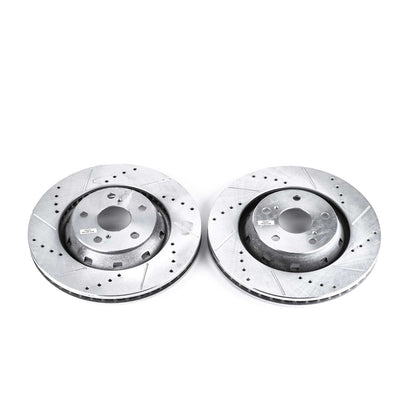 PowerStop Power Stop 09-16 Toyota Venza Front Evolution Drilled & Slotted Rotors - Pair JBR1390XPR