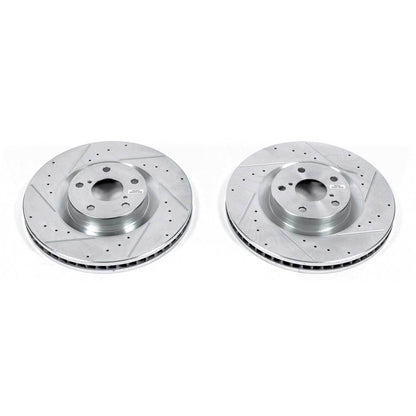 PowerStop Power Stop 09-10 Lexus GS350 Front Evolution Drilled & Slotted Rotors - Pair JBR1392XPR