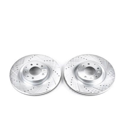 PowerStop Power Stop 07-15 Mazda CX-9 Front Evolution Drilled & Slotted Rotors - Pair JBR1399XPR