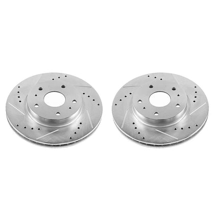 PowerStop Power Stop 07-13 Suzuki SX4 Front Evolution Drilled & Slotted Rotors - Pair JBR1504XPR
