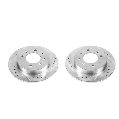 PowerStop Power Stop 04-09 Kia Spectra Rear Evolution Drilled & Slotted Rotors - Pair JBR1516XPR