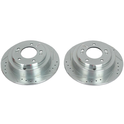 PowerStop Power Stop 04-06 Kia Amanti Rear Evolution Drilled & Slotted Rotors - Pair JBR1523XPR