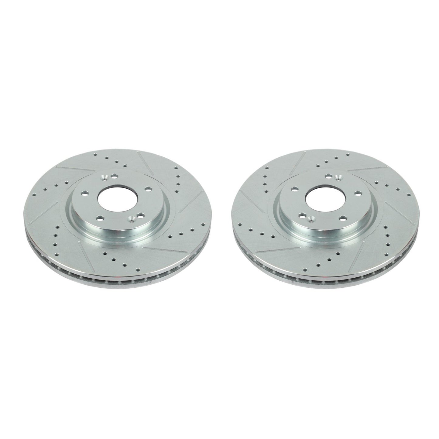 PowerStop Power Stop 07-12 Hyundai Veracruz Front Evolution Drilled & Slotted Rotors - Pair JBR1524XPR