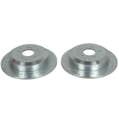 PowerStop Power Stop 07-12 Hyundai Veracruz Rear Evolution Drilled & Slotted Rotors - Pair JBR1525XPR