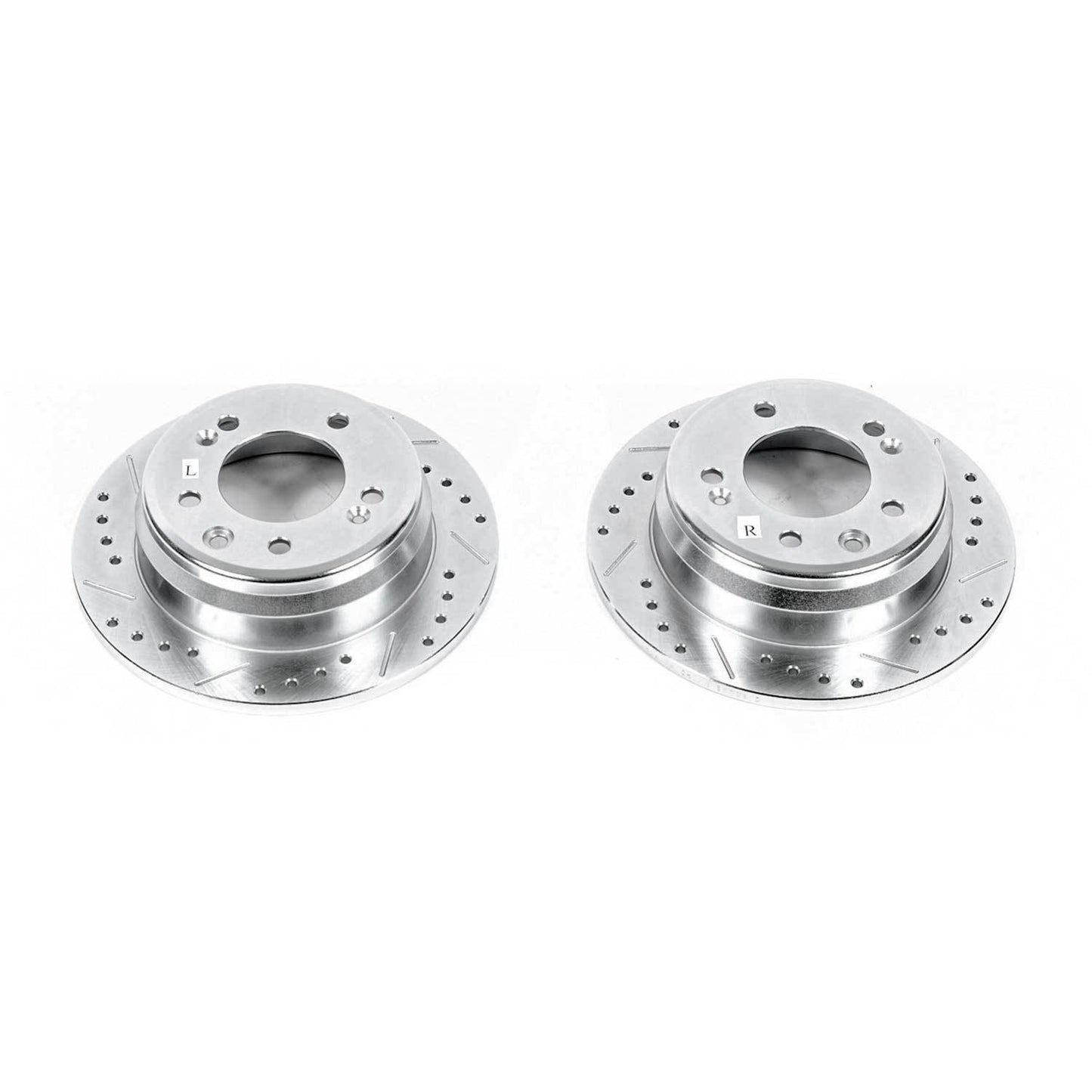 PowerStop Power Stop 09-12 Hyundai Elantra Rear Evolution Drilled & Slotted Rotors - Pair JBR1526XPR