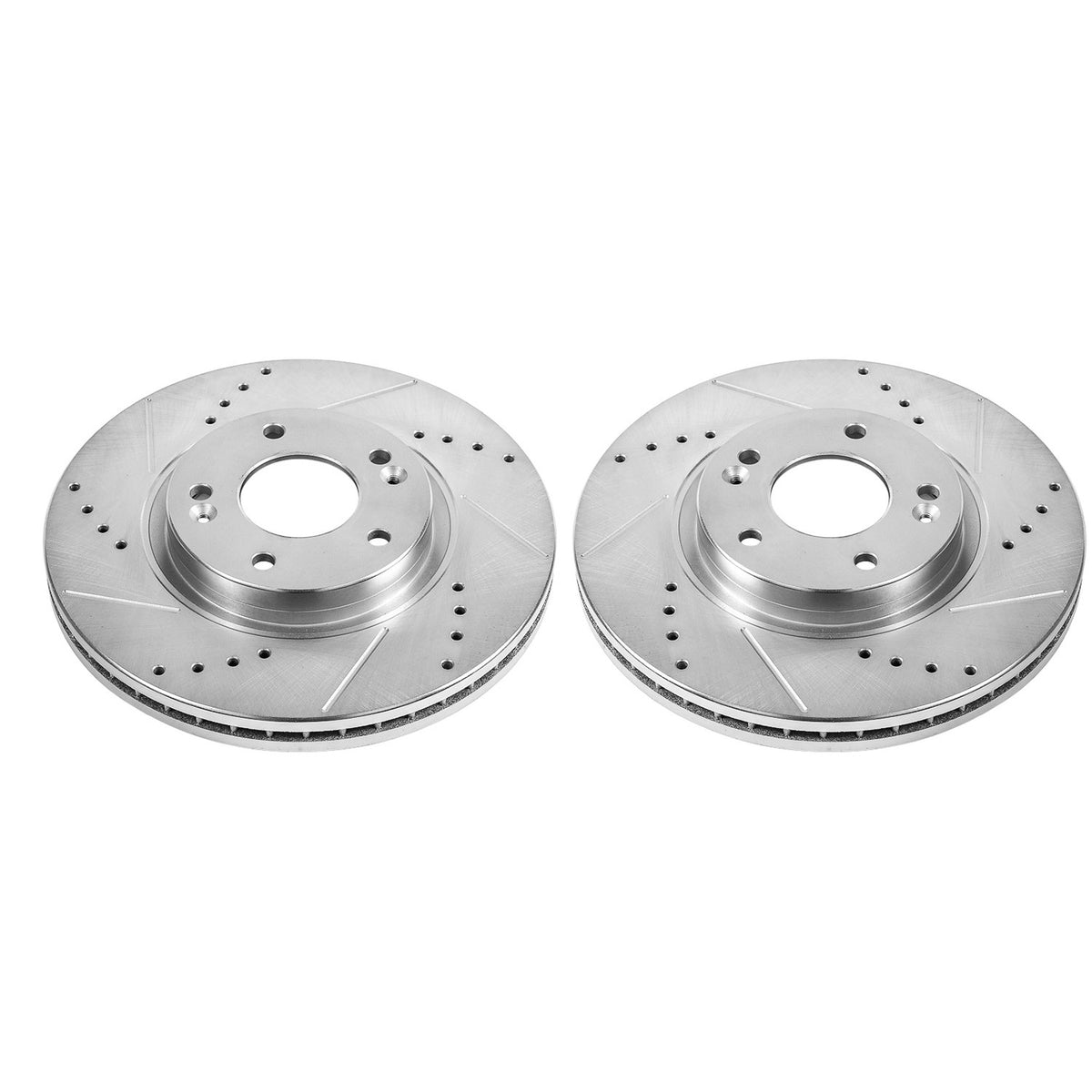 PowerStop Power Stop 10-12 Hyundai Santa Fe Front Evolution Drilled & Slotted Rotors - Pair JBR1533XPR
