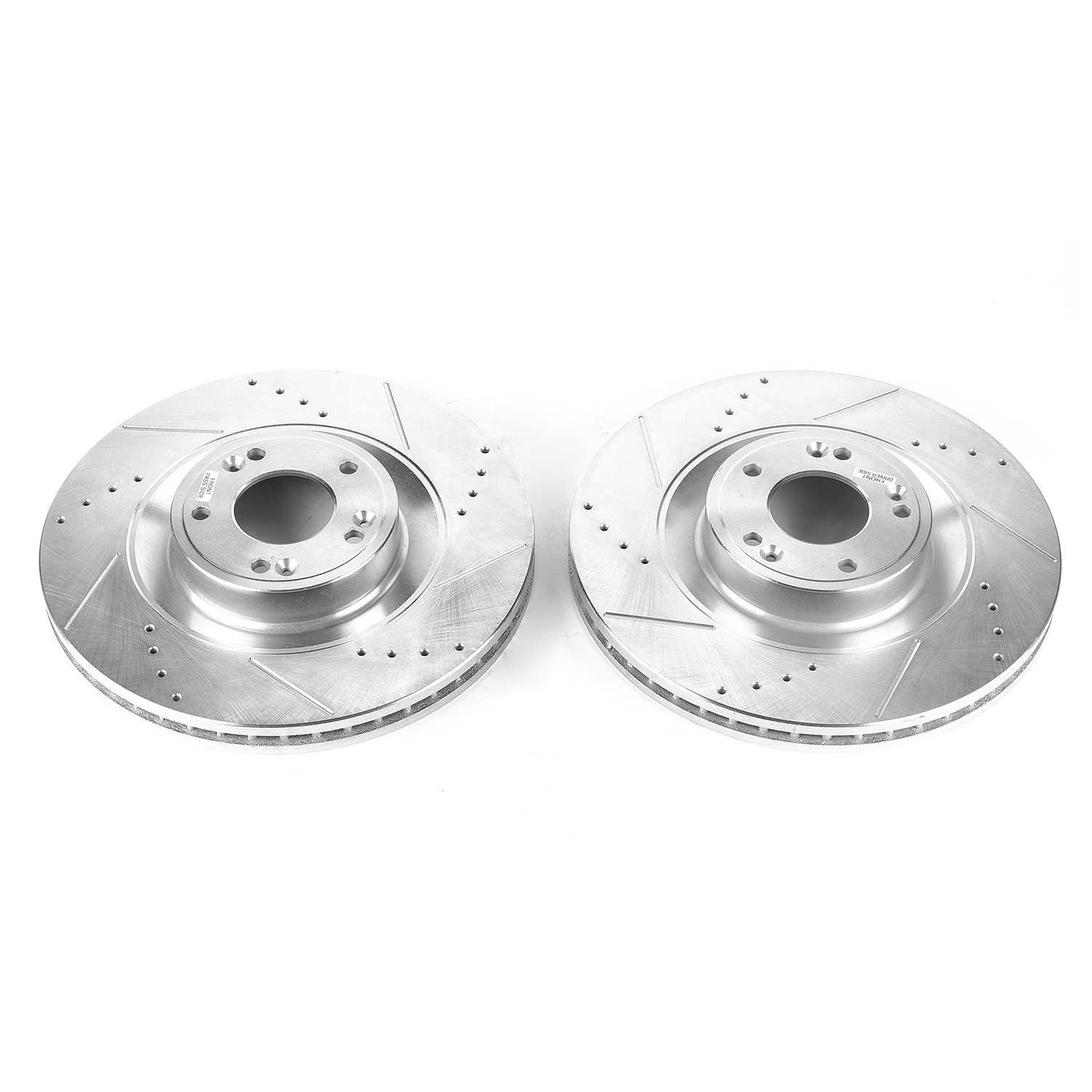 PowerStop Power Stop 2011 Hyundai Equus Front Evolution Drilled & Slotted Rotors - Pair JBR1535XPR