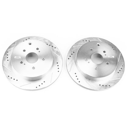 PowerStop Power Stop 09-13 Suzuki Grand Vitara Rear Evolution Drilled & Slotted Rotors - Pair JBR1543XPR