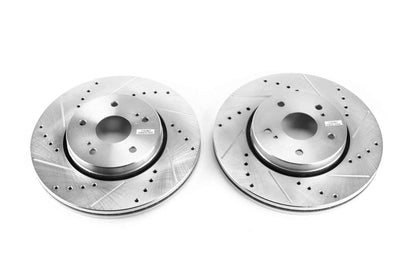 PowerStop Power Stop 10-13 Suzuki Kizashi Front Evolution Drilled & Slotted Rotors - Pair JBR1545XPR