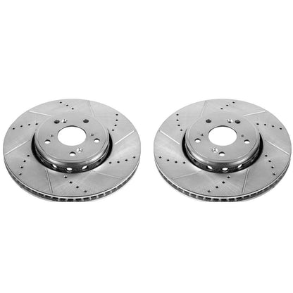 PowerStop Power Stop 2016 Acura ILX Front Evolution Drilled & Slotted Rotors - Pair JBR1550XPR