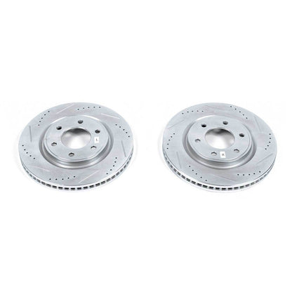 PowerStop Power Stop 11-13 Infiniti QX56 Front Evolution Drilled & Slotted Rotors - Pair JBR1552XPR