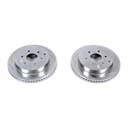 PowerStop Power Stop 11-13 Infiniti QX56 Rear Evolution Drilled & Slotted Rotors - Pair JBR1553XPR