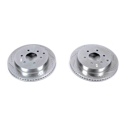 PowerStop Power Stop 11-13 Infiniti QX56 Rear Evolution Drilled & Slotted Rotors - Pair JBR1553XPR