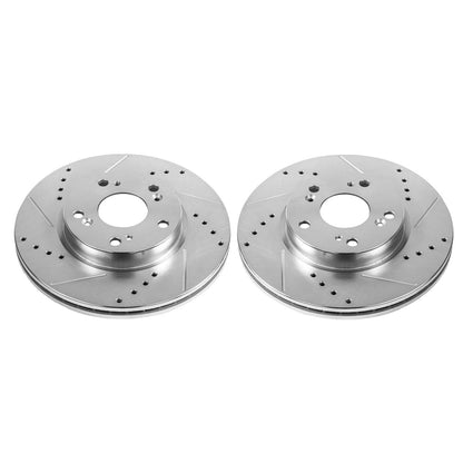 PowerStop Power Stop 2013 Acura ILX Front Evolution Drilled & Slotted Rotors - Pair JBR1556XPR