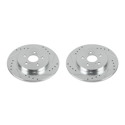 PowerStop Power Stop 11-17 Lexus CT200h Rear Evolution Drilled & Slotted Rotors - Pair JBR1560XPR