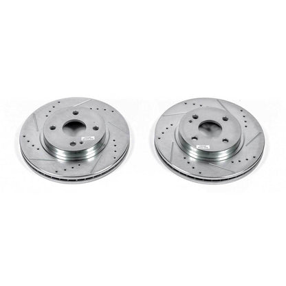 PowerStop Power Stop 11-14 Mazda 2 Front Evolution Drilled & Slotted Rotors - Pair JBR1561XPR